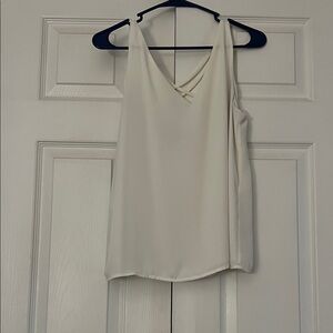 Elegant Cream Sleeveless Top